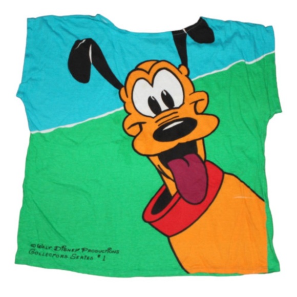 Disney Tops - Vintage Walt Disney Productions Pluto T-Shirt SZ L